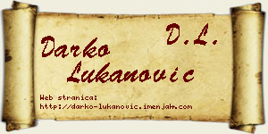 Darko Lukanović vizit kartica